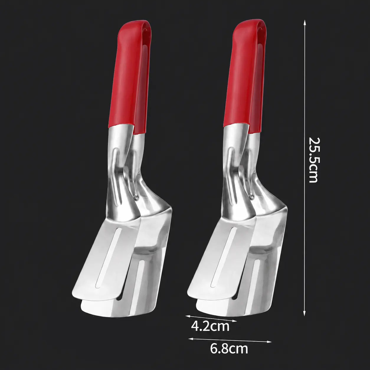 🍳 2-in-1 Stainless Steel Spatula Tongs | Flip, Grip & Serve with Ease
