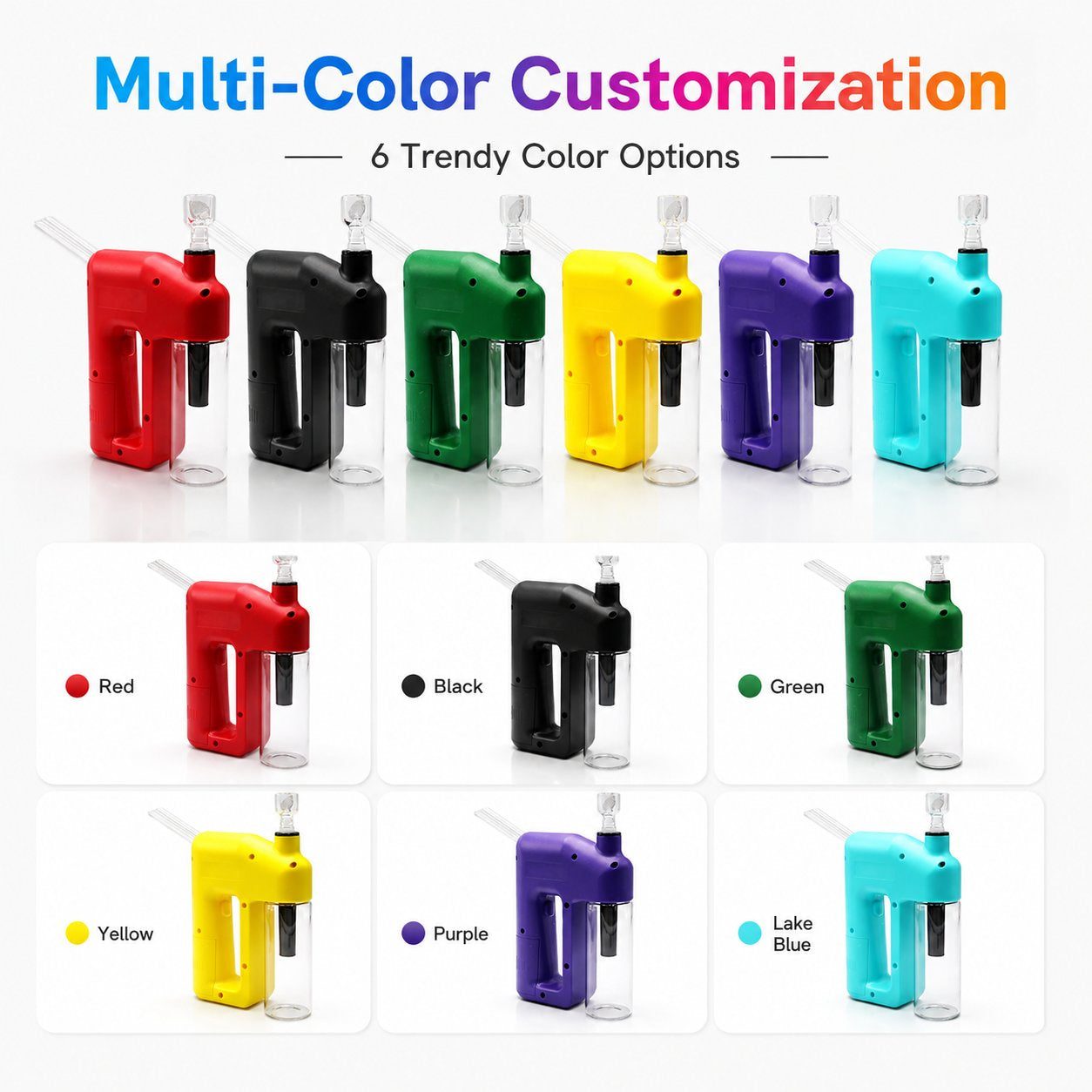 Portable Handheld Electric Filtration Device – Compact Glass Chamber, Electric‑Assisted & Easy‑to‑Clean | Available in 6 Unique Colors