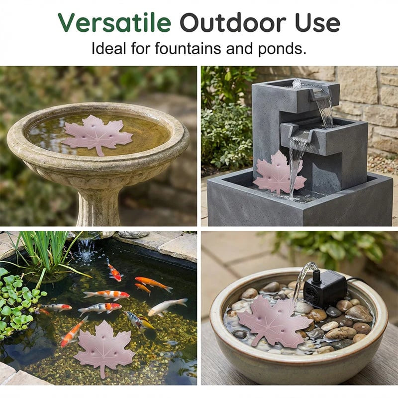 🍃 Keep Bird Bath Water Crystal Clear! — Universal Copper Leaf Bird Bath Purifier 💧✨