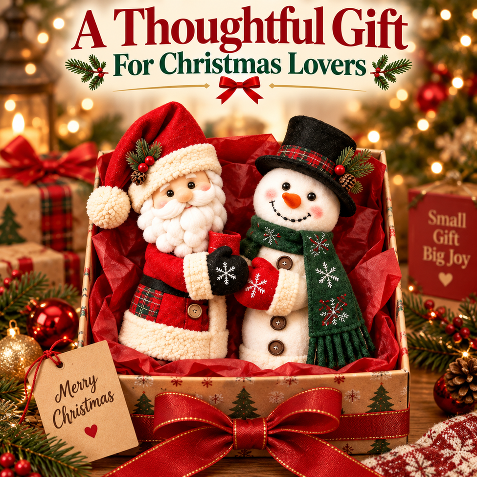 π
β Christmas Kitchen Handle Huggers β Santa & Snowman Holiday Decor π