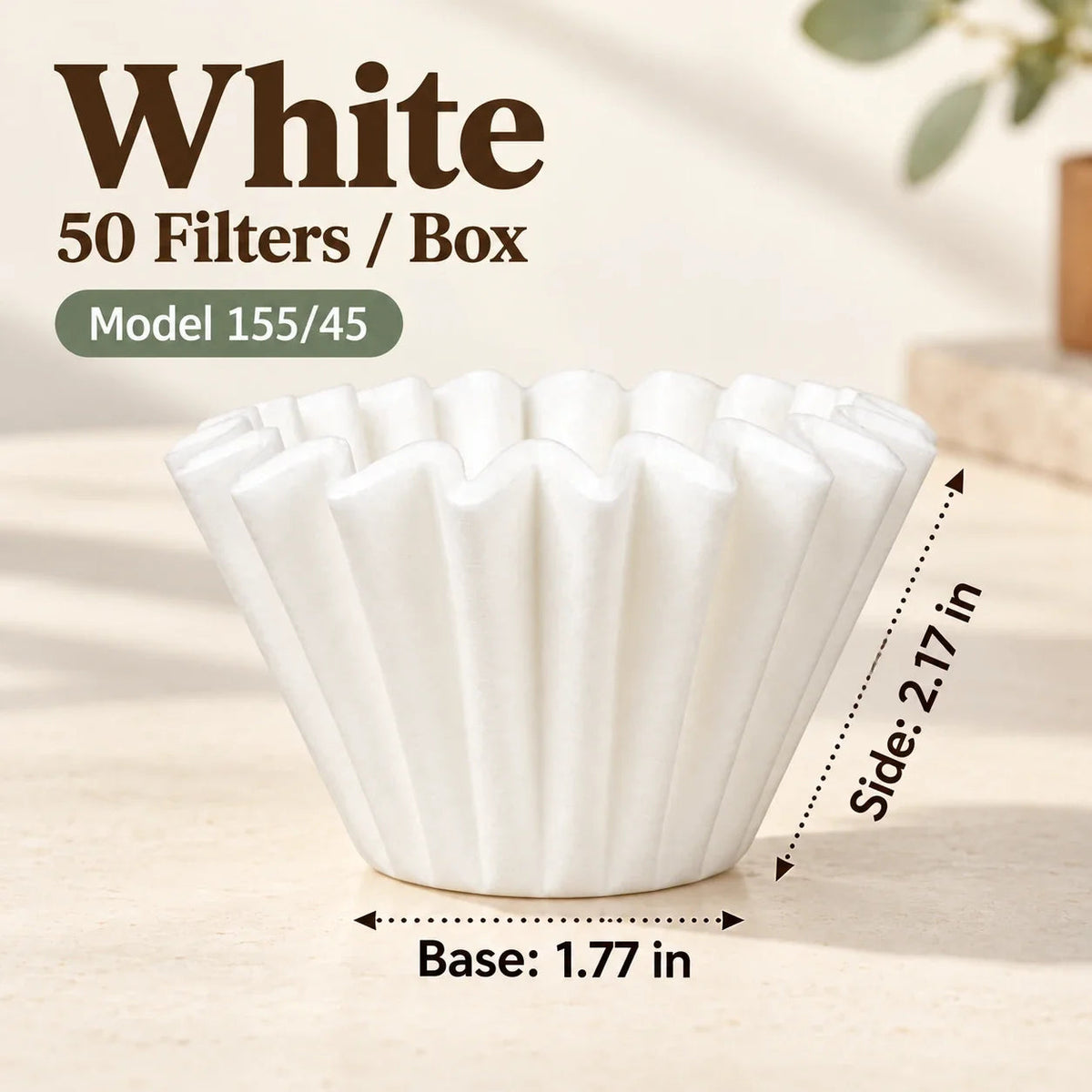 ☕ Basket-Style Paper Coffee Filters – Cleaner Brew & Easy Cleanup ✨