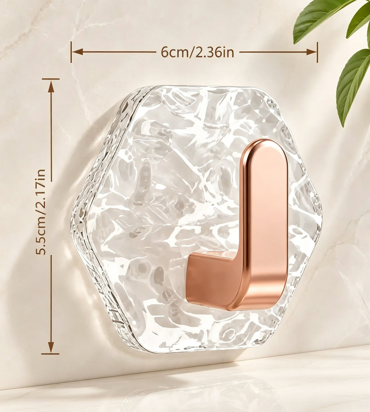 Self-Adhesive Hexagonal Ripple Wall Hooks(10Pcs)