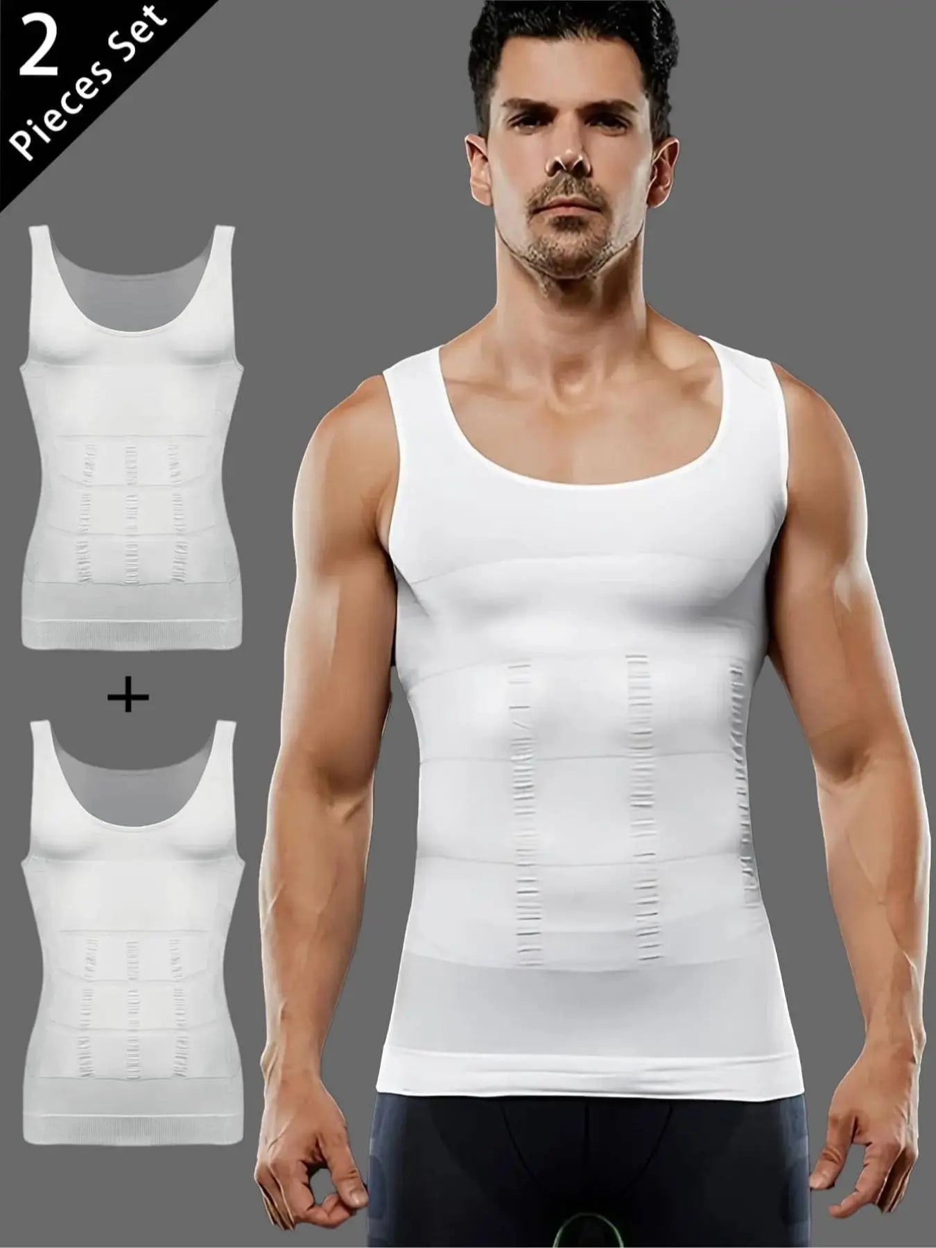 ๐ฅHot Sale 49% off๐๐ช Men Seamless Compression Tank Top Slim Fit Body