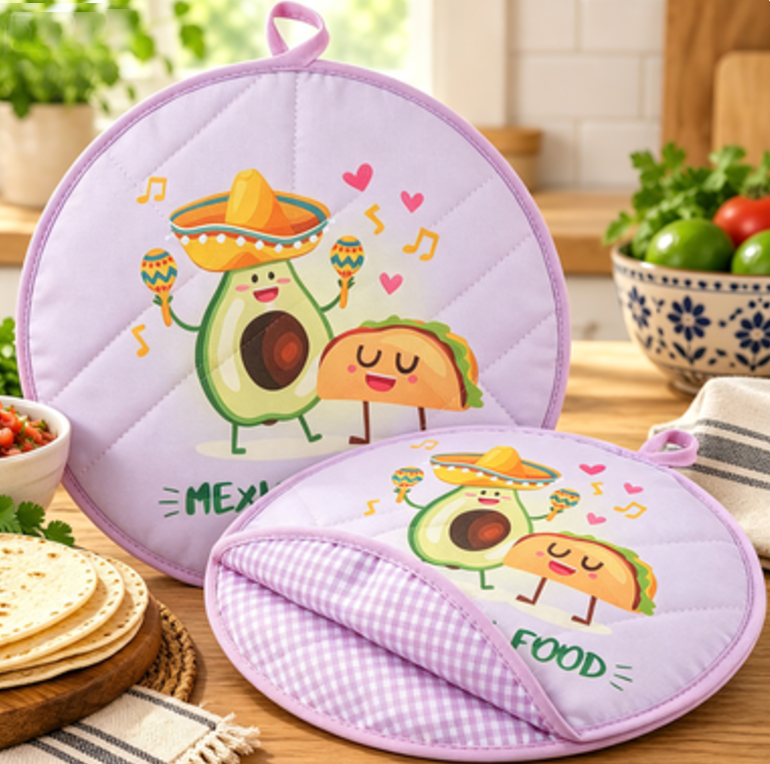 ๐ฎ2-Pack 12-Inch Tortilla Warmer Pouch โ Suitable for Tortillas, Burritos, Naan, and Pizza Wraps