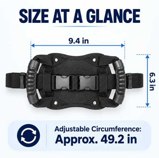 ✊Motorcycle Passenger Grab Handle – Safe, Adjustable Strap-Style Handle