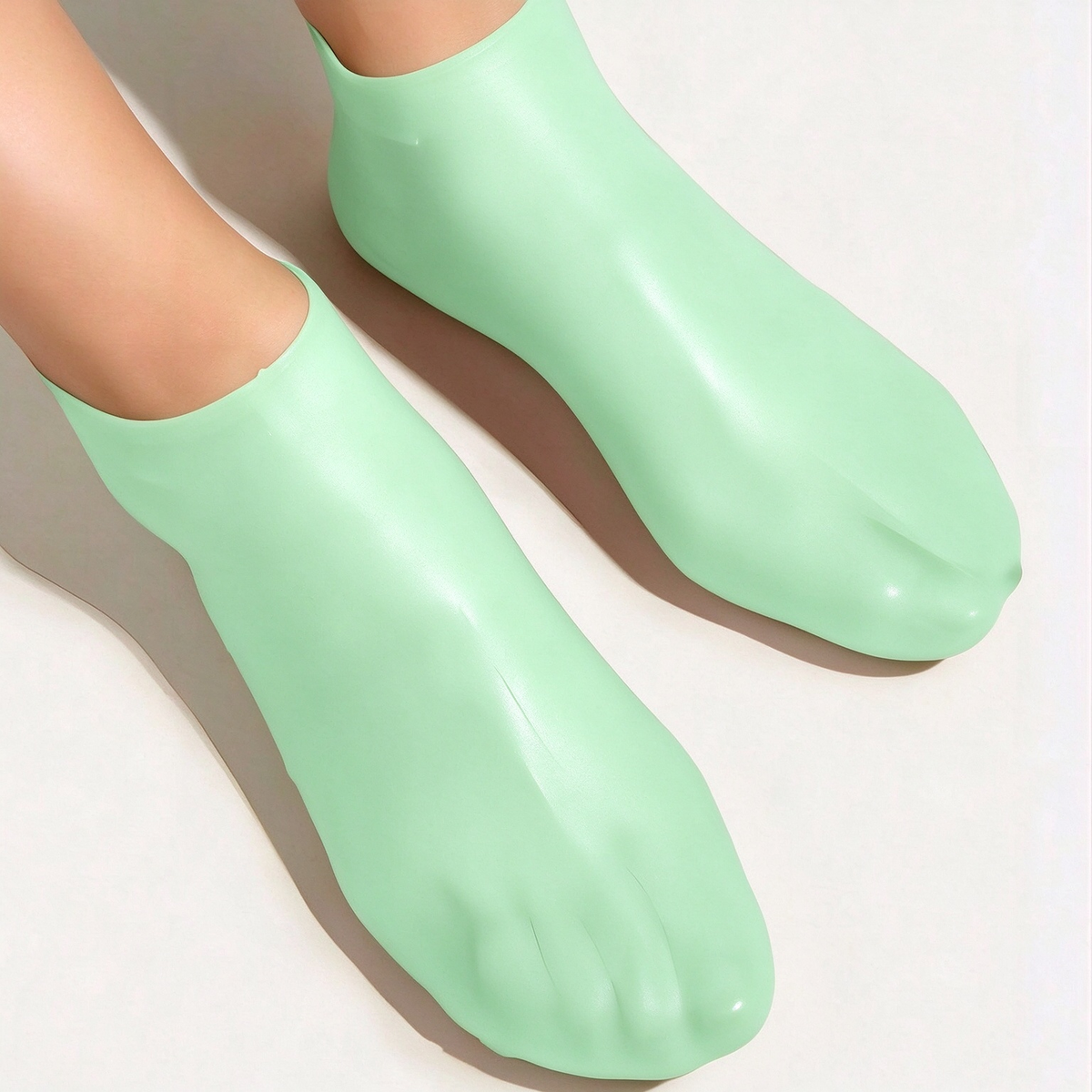 🦶 Reusable Silicone Moisturizing Socks for Dry, Rough Feet – Soft & Stretchy, 1 Pair