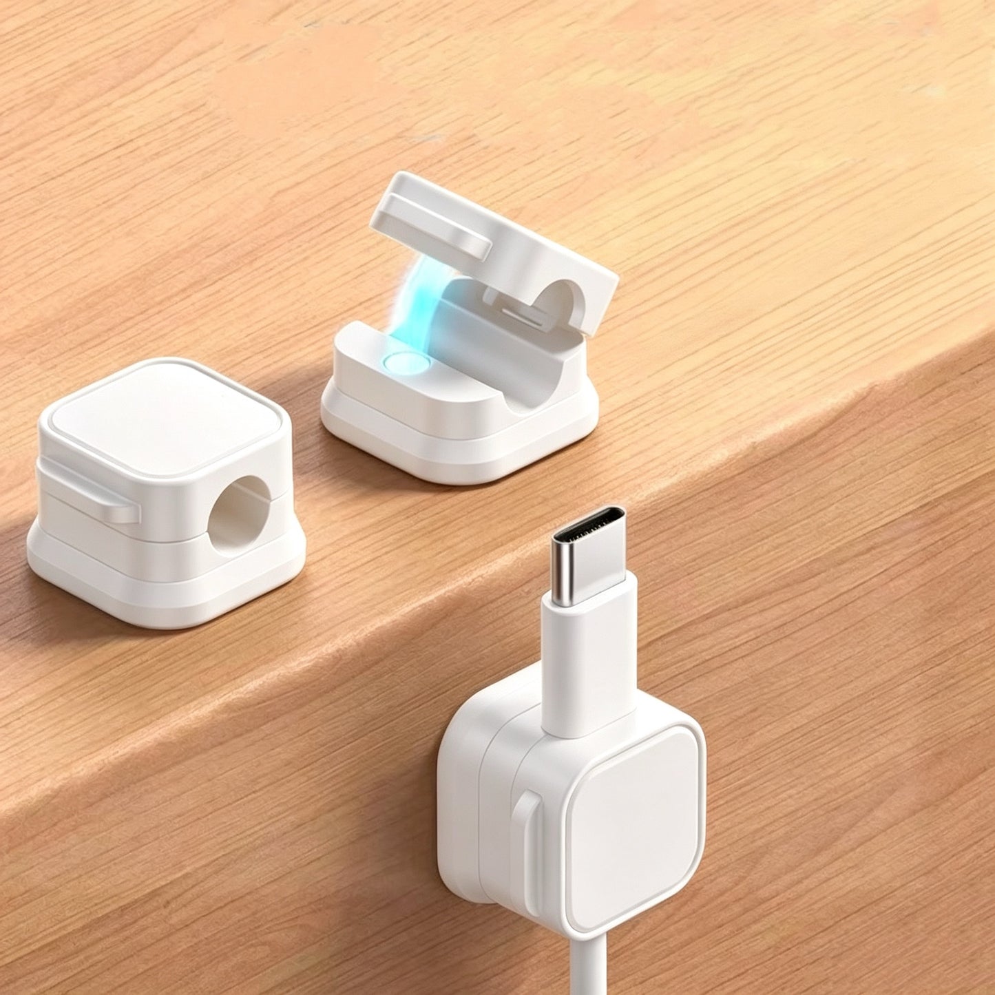 Data Cable Charging Adhesive Storage Holder(3Pcs)