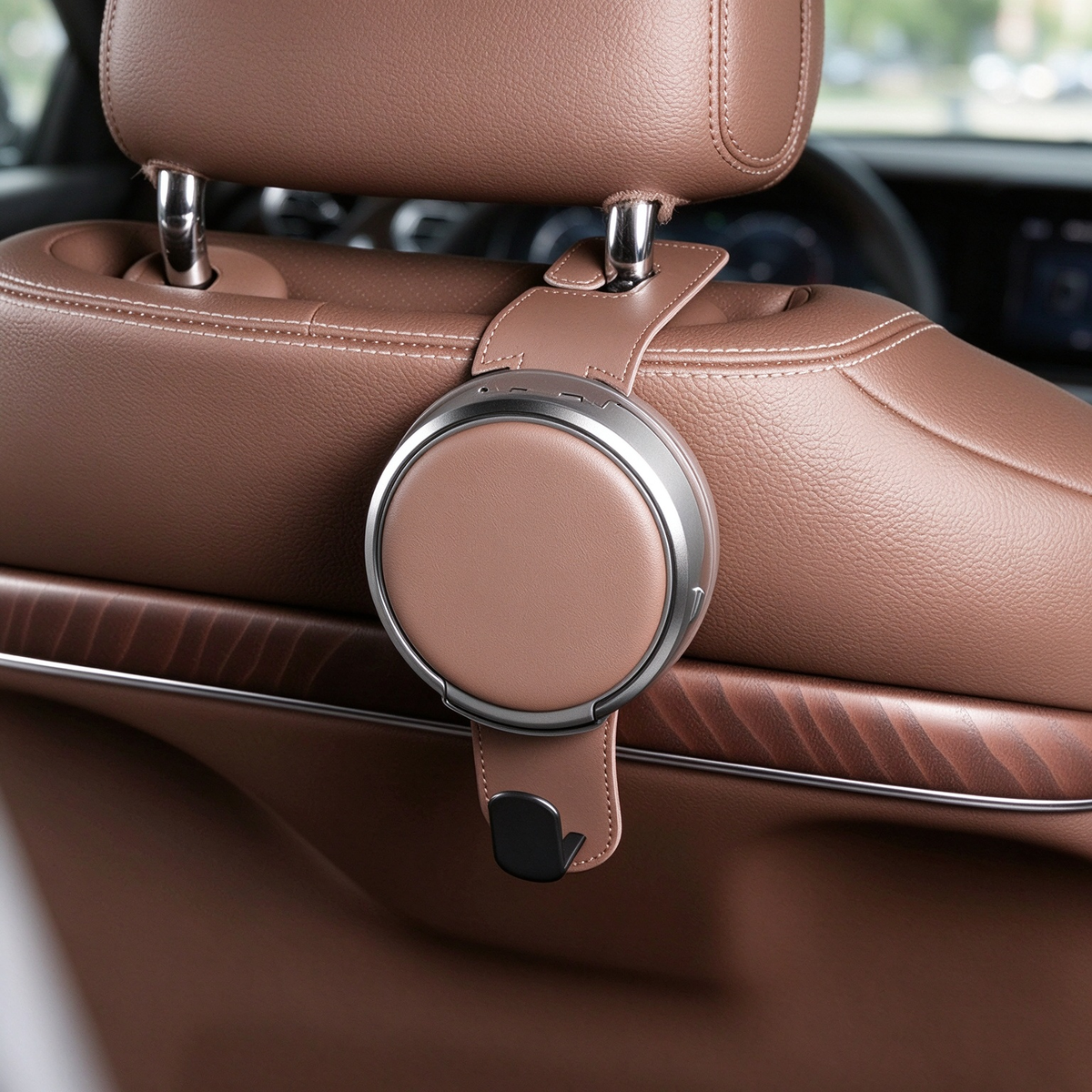 Foldable Car Seat Cup Holder with Hook