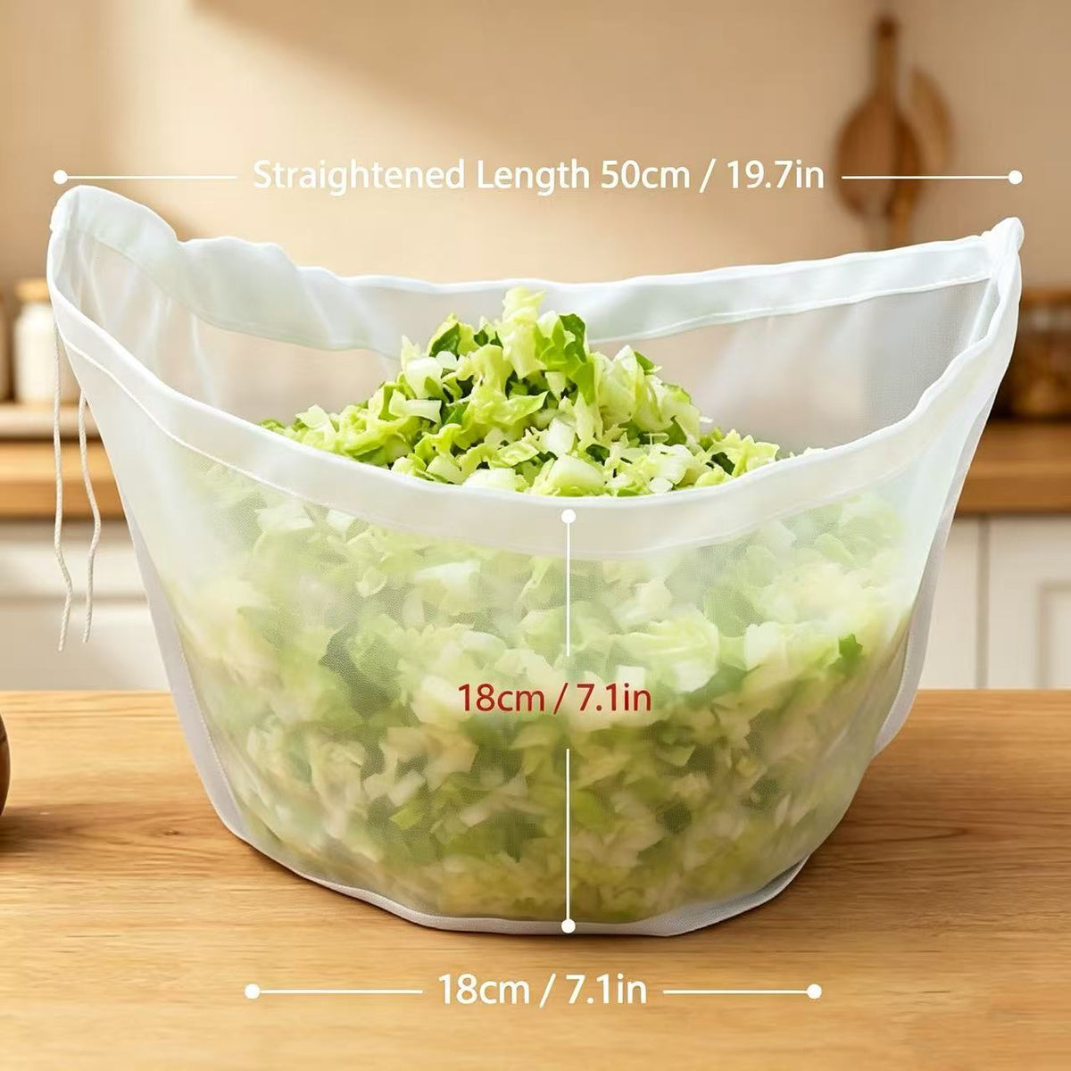 Bowl-Shaped Nylon Nut Milk Bag, Reusable Strainer Bags(3Pcs)