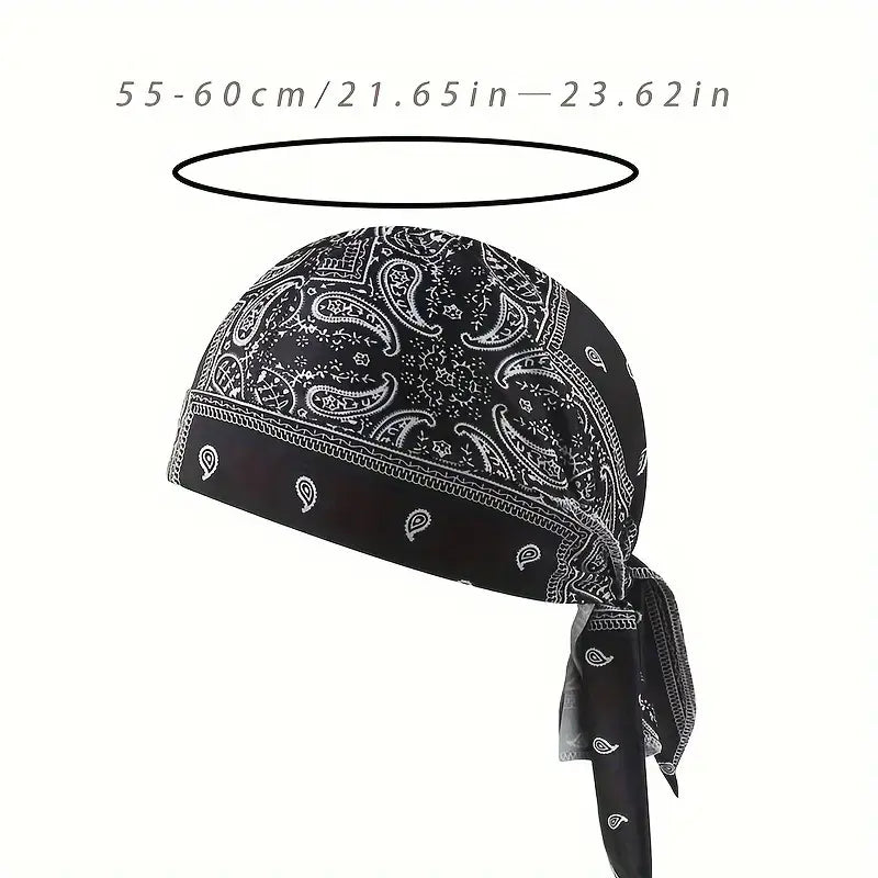 🧣❄️ Cooling Headscarf Cap Set, Motorcycle Pirate Head Wrap Safety Helmet Liner