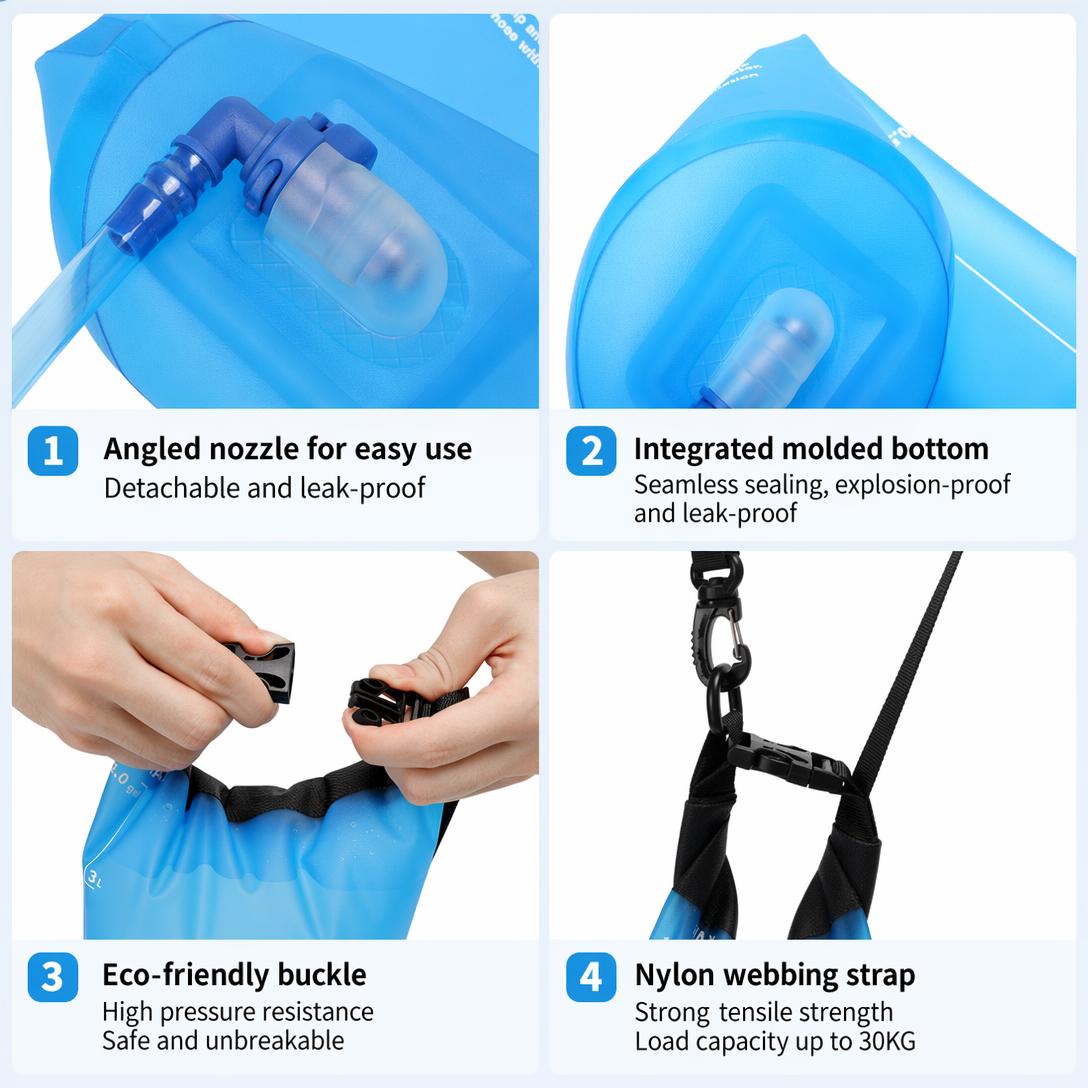 💧⛺6-liter gravity-fed multi-functional camping water purifier