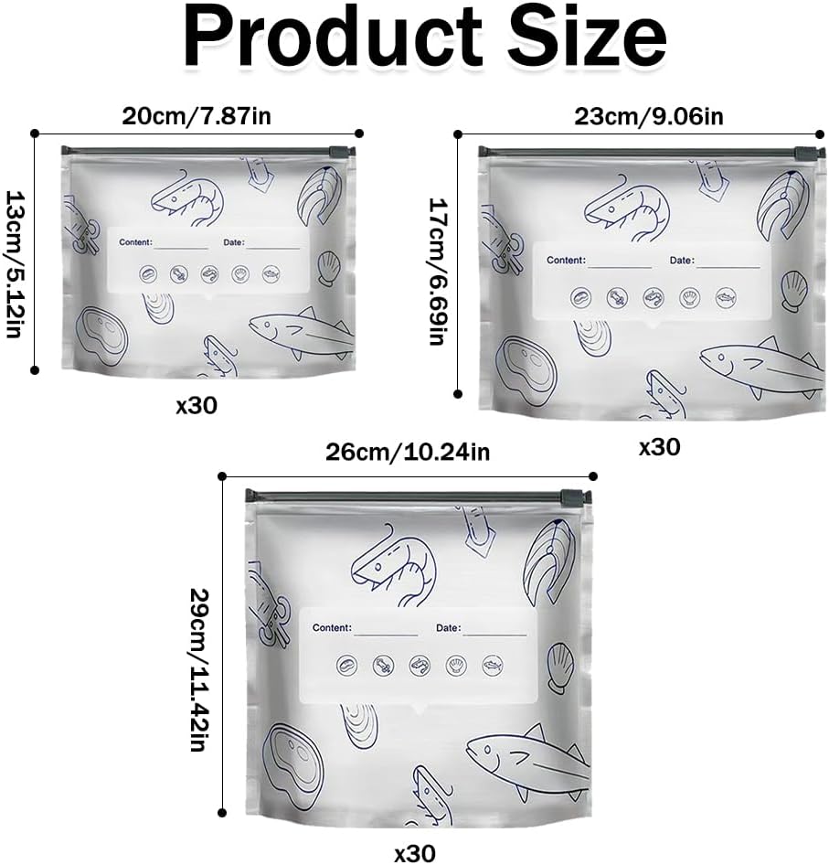 π‘οΈπ₯¬ Reusable thickened upright aluminum foil sealing storage bags with labels