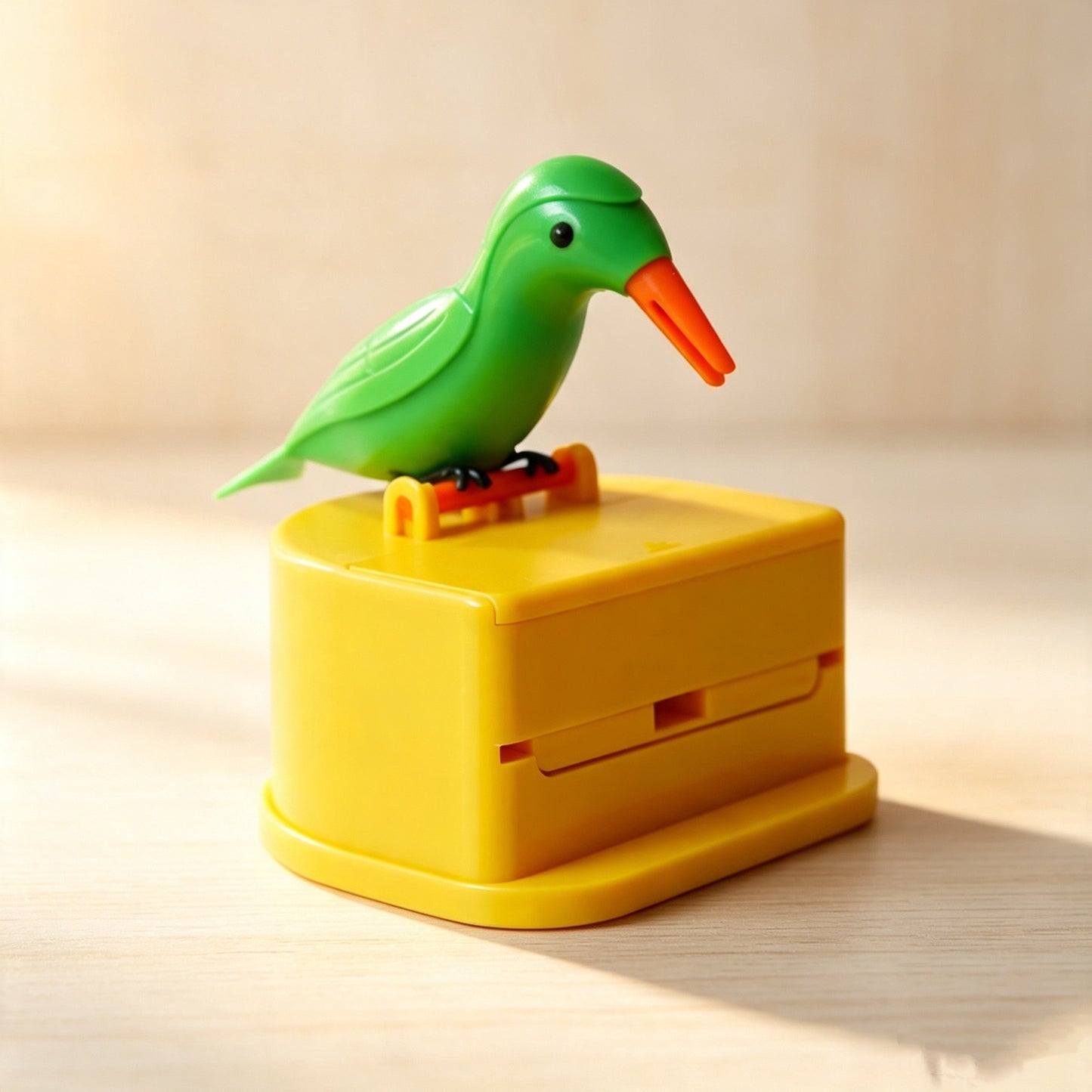 Super fun woodpecker toothpick holder