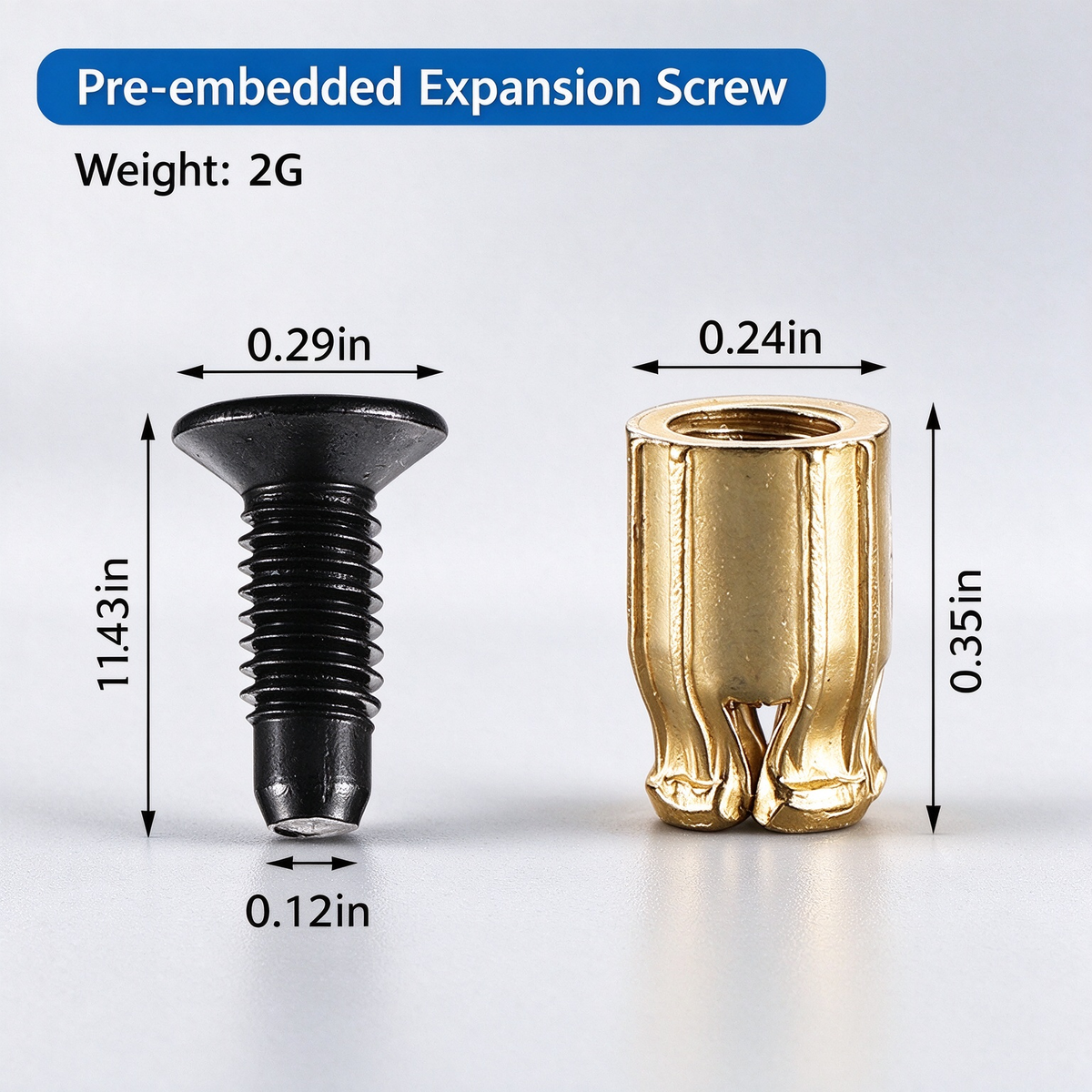 🔩2-in-1 Cabinet Door Screw Expansion Insert