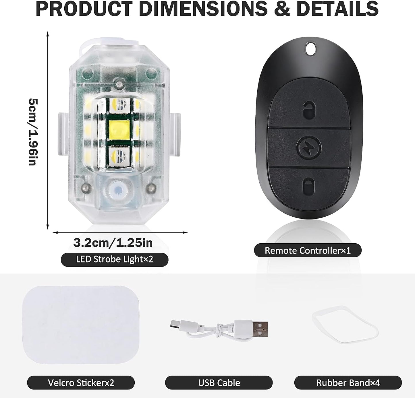 ๐๐ก 7 Colors LED Strobe Light