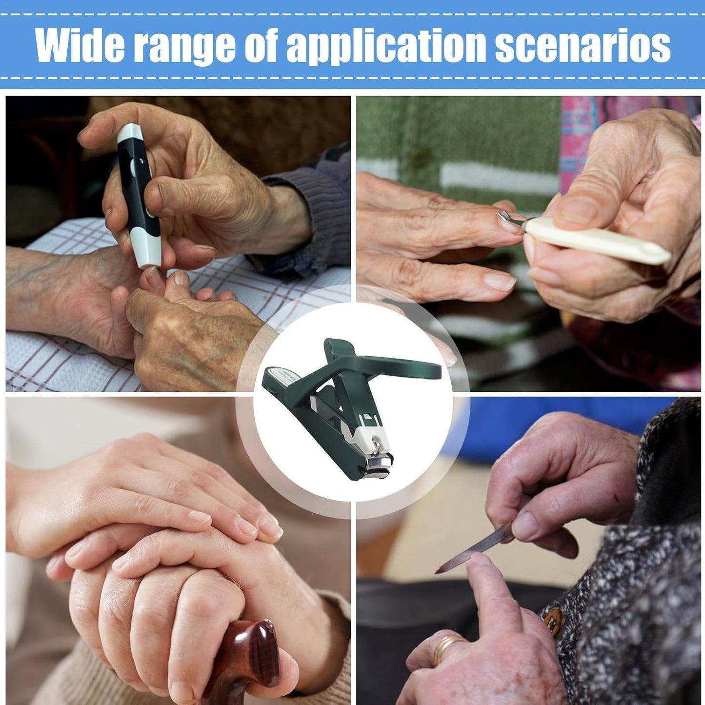 🔍👴Magnifying glass nail clippers – Ideal for Elderly, Adults & Kids Nail Care Tool
