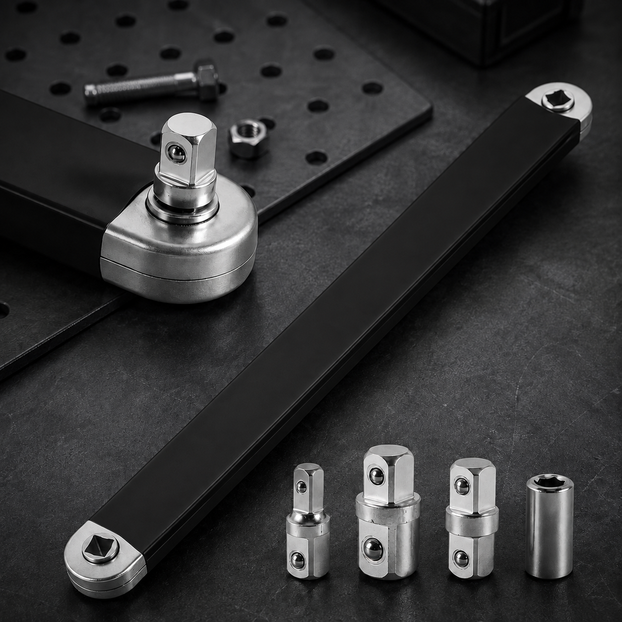 🔧Multifunctional ratchet extension wrench