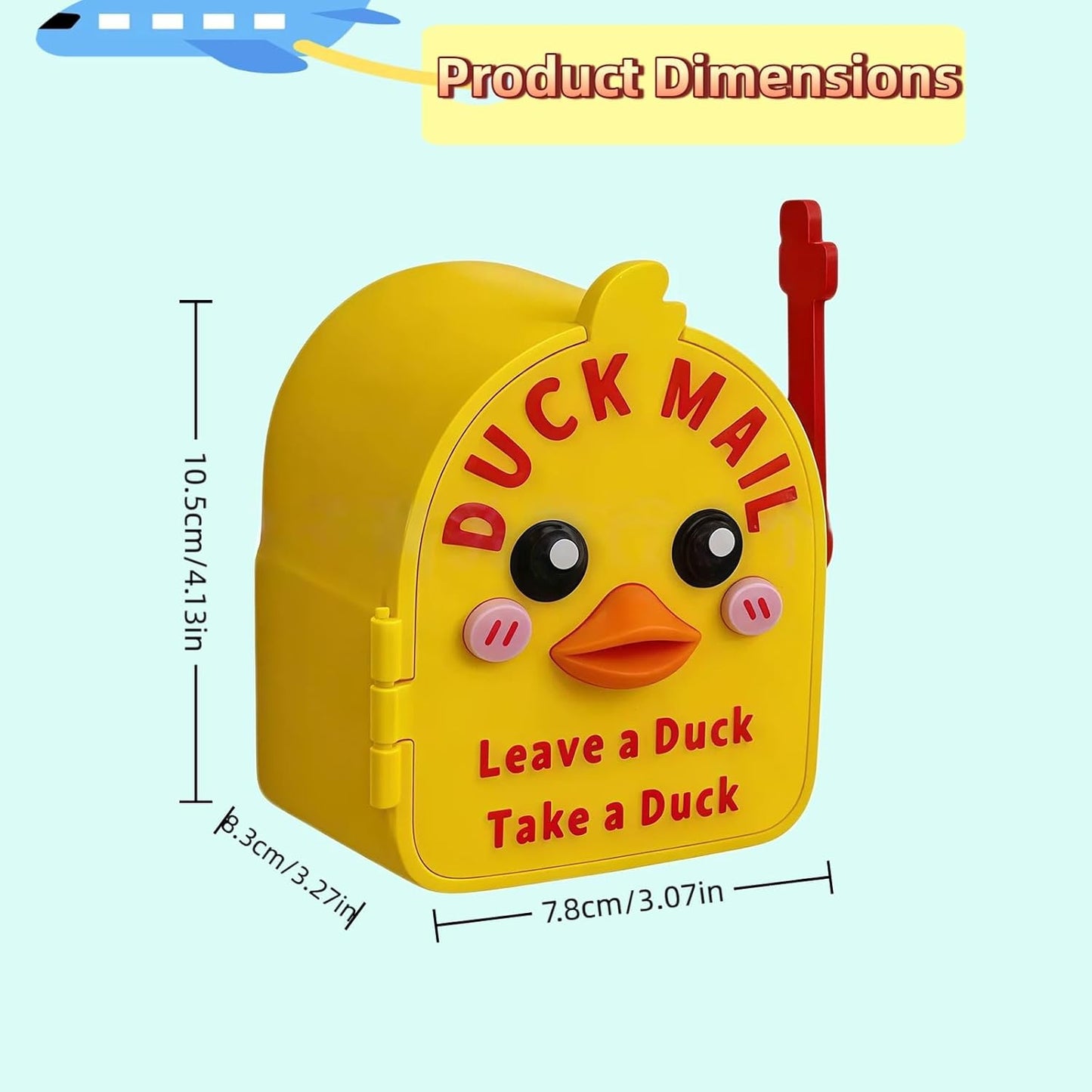 🦆🧲 3D Printed Magnetic Cruising Ducks Mailbox Wall Mounted Mini Box with 2 Mini Ducks