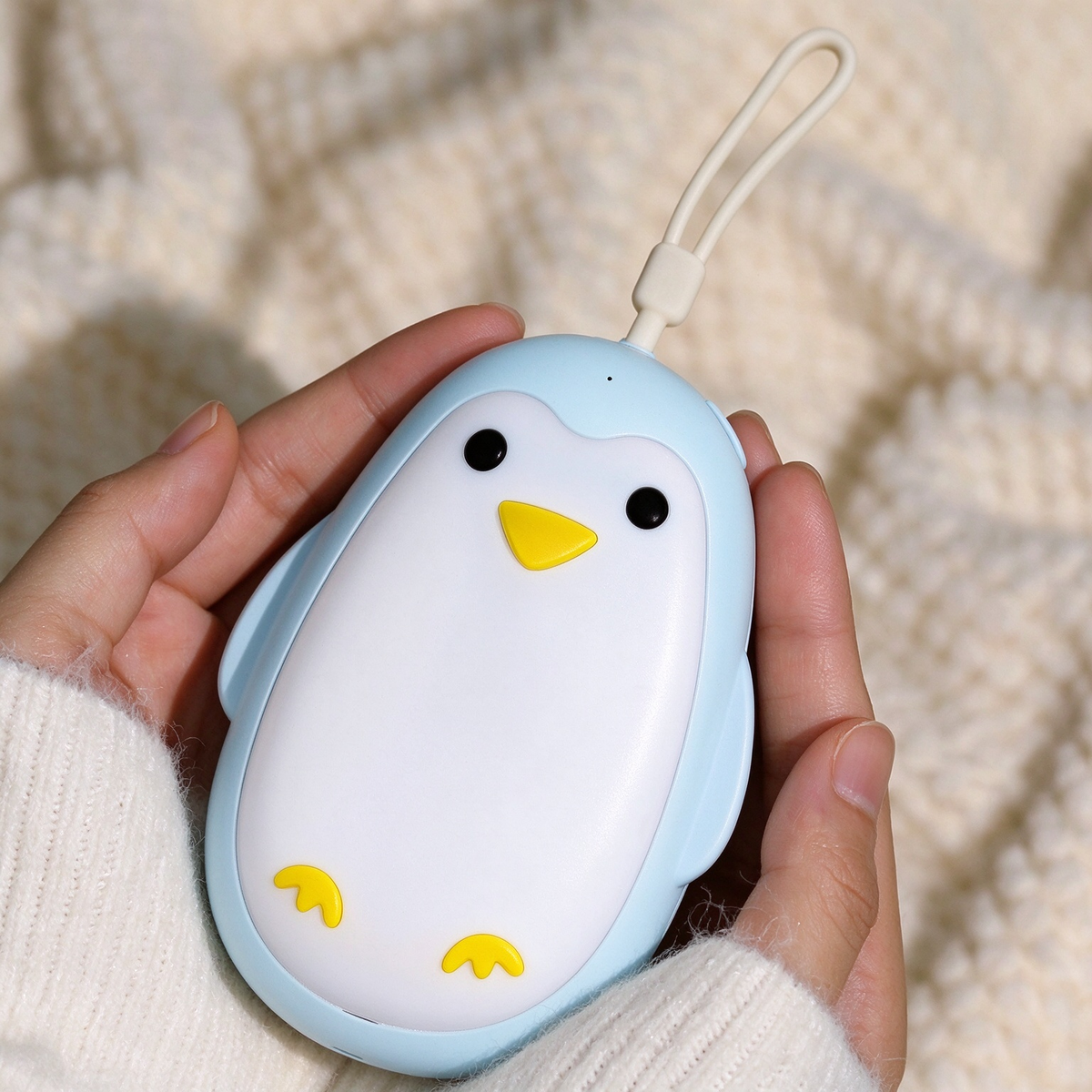 🔋Rechargeable Bear Hand Warmers— Magnetic, 3 Heat Settings & Pocket-Size Design