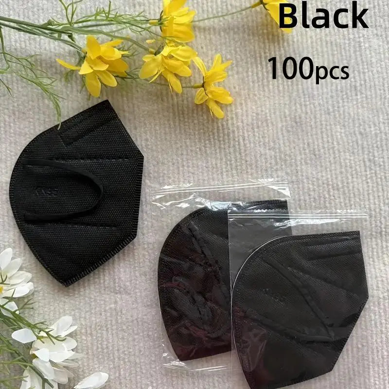 ✨KN95 Face Masks 100 Pack 5 Layer Breathable Design