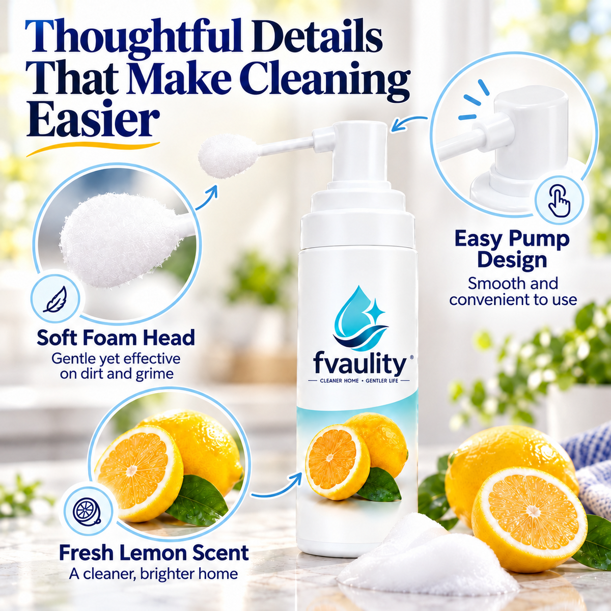 π«§ Multi-Purpose Foam Cleaner β Powerful Spray for Car & Home Surfaces β¨