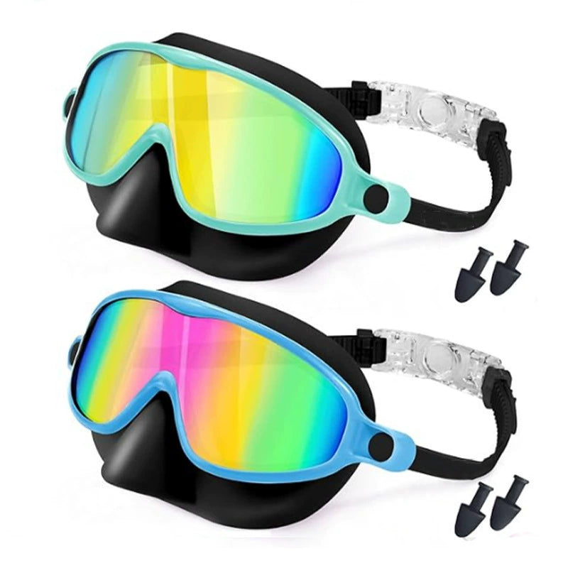 🏊 Universal Protection Swim Goggles with Nose Cover