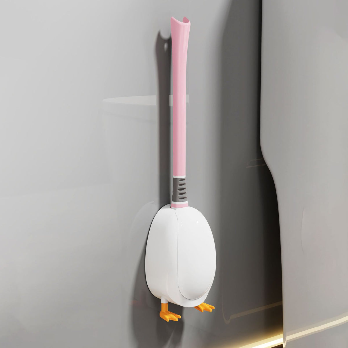 Cute Duck Silicone Toilet Brush β Flexible Deep-Clean Design