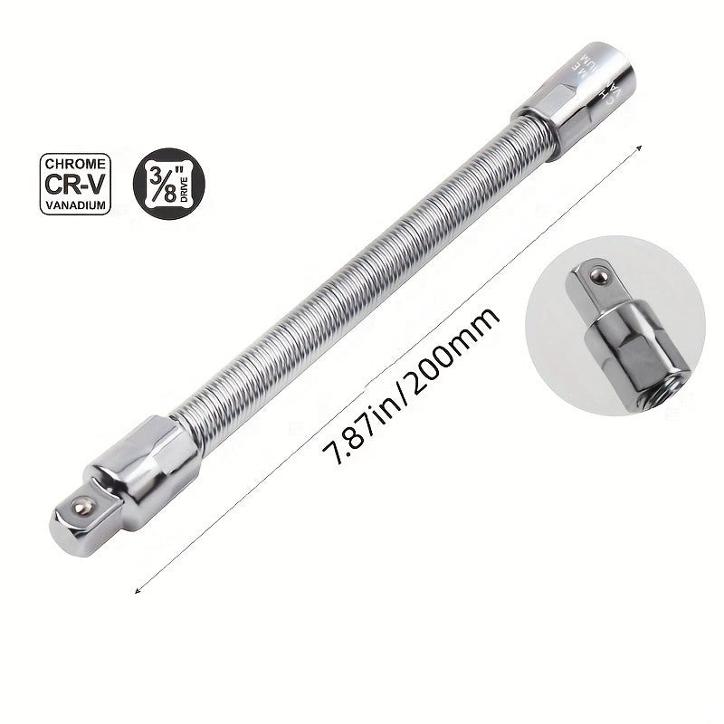 π§ Socket Ratchet Wrench Set - 3 Bendable Shafts Connecting Rod