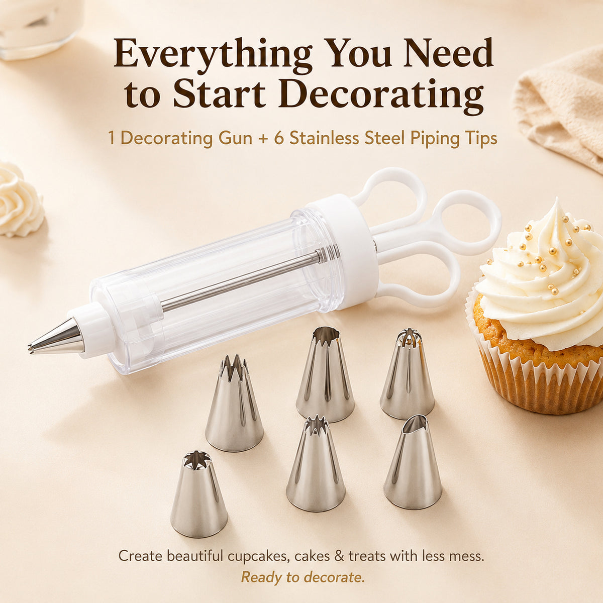 Easy Cake DecoratingGun - Beautiful PipingMade Simple