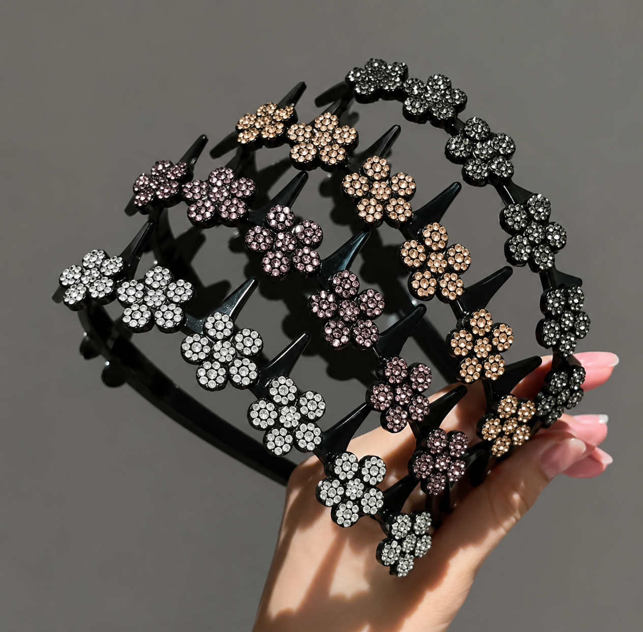 🦋Wavy Crystal Butterfly Headband Set for Women