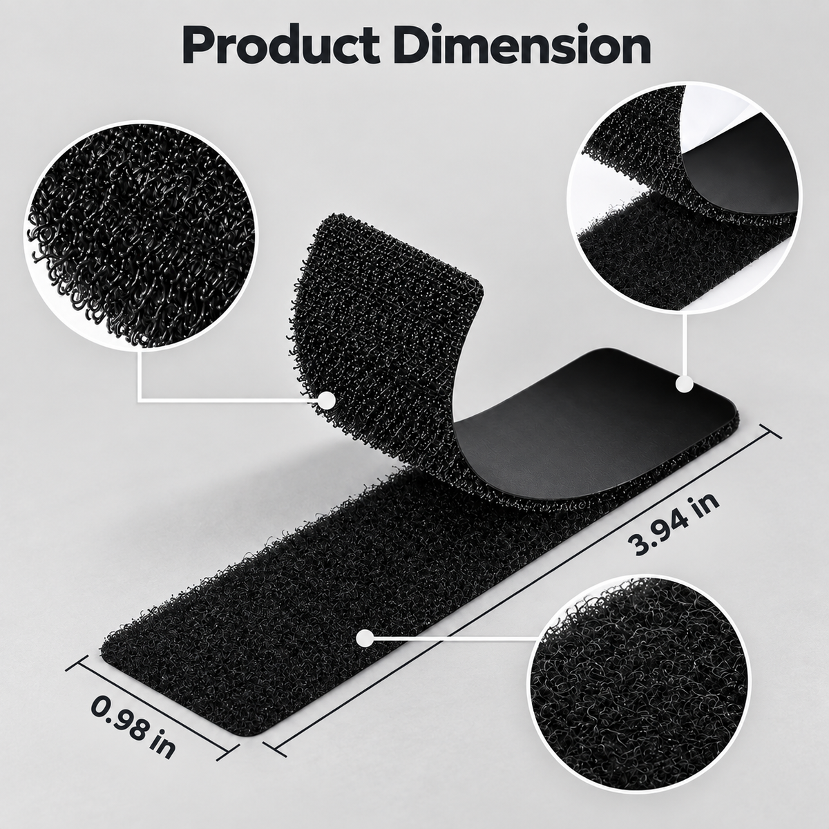🏠48 Pairs Strong Velcro – suitable for hanging photos, securing carpets, and wall mounting