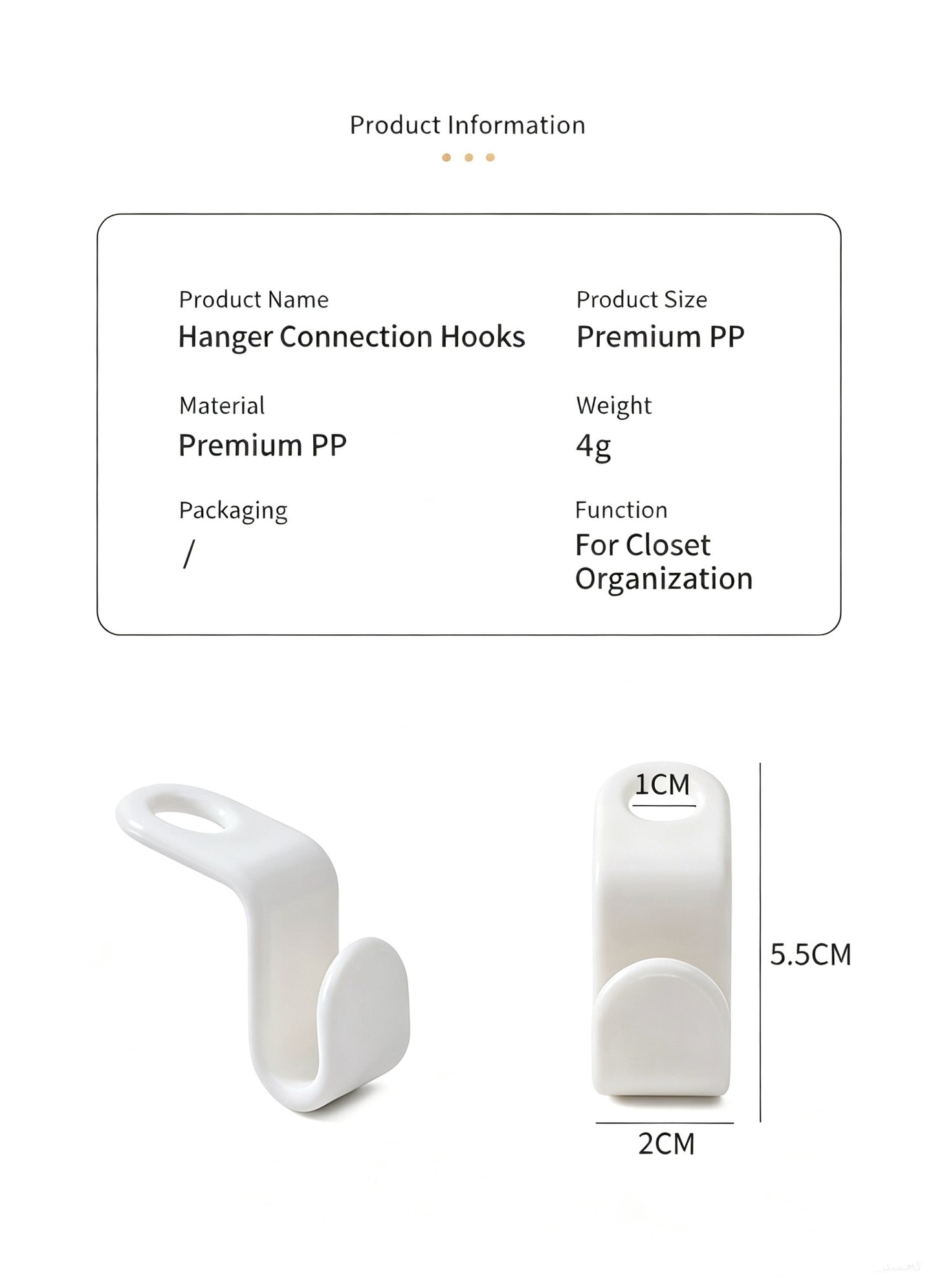 Mixed Color Clothes Hanger Extension Hooks, Wardrobe Space Saving Connectors (10Pcs)