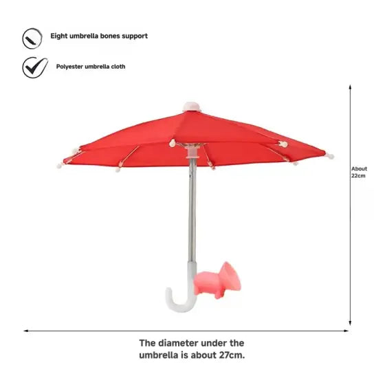 🌂 Universal Adjustable Piggy Umbrella Suction Cup Phone Stand
