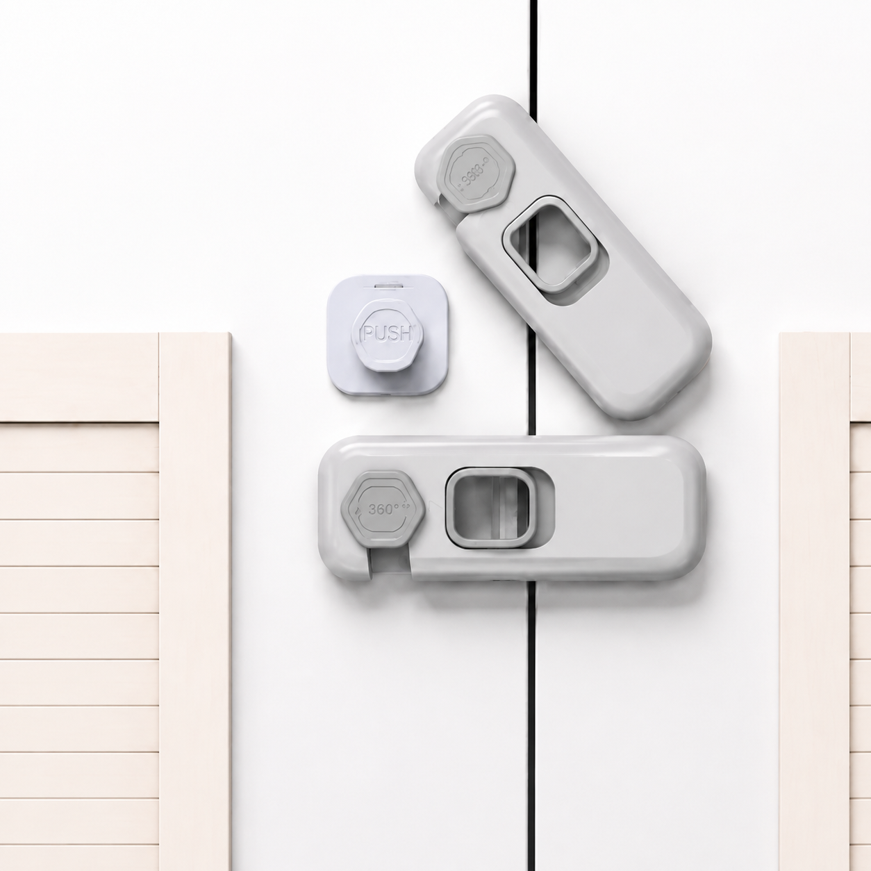🔒Refrigerator door safety locks (2-pack)