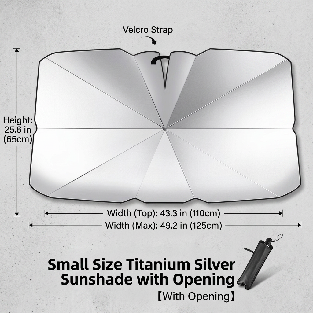 🛠️Portable car sunshade, windshield sun shade