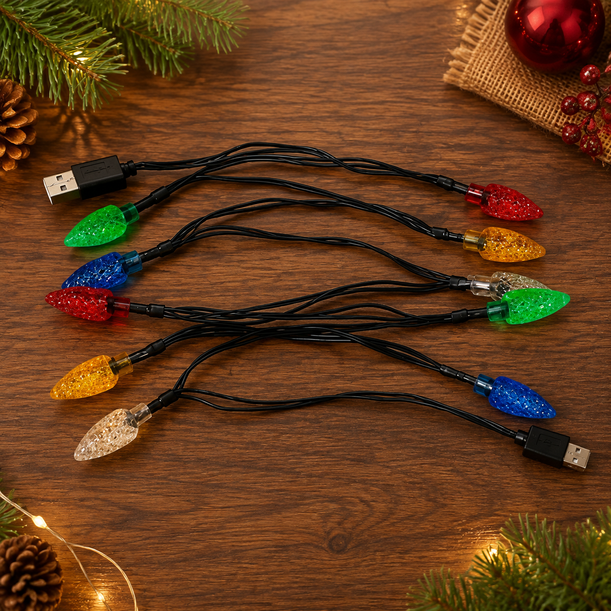 ✨Colorful light phone charging cable