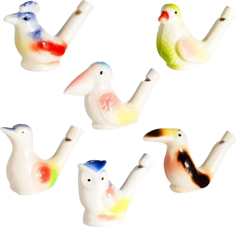 ๐ฆ Ceramic Water Bird Whistles, Colorful Porcelain Toys