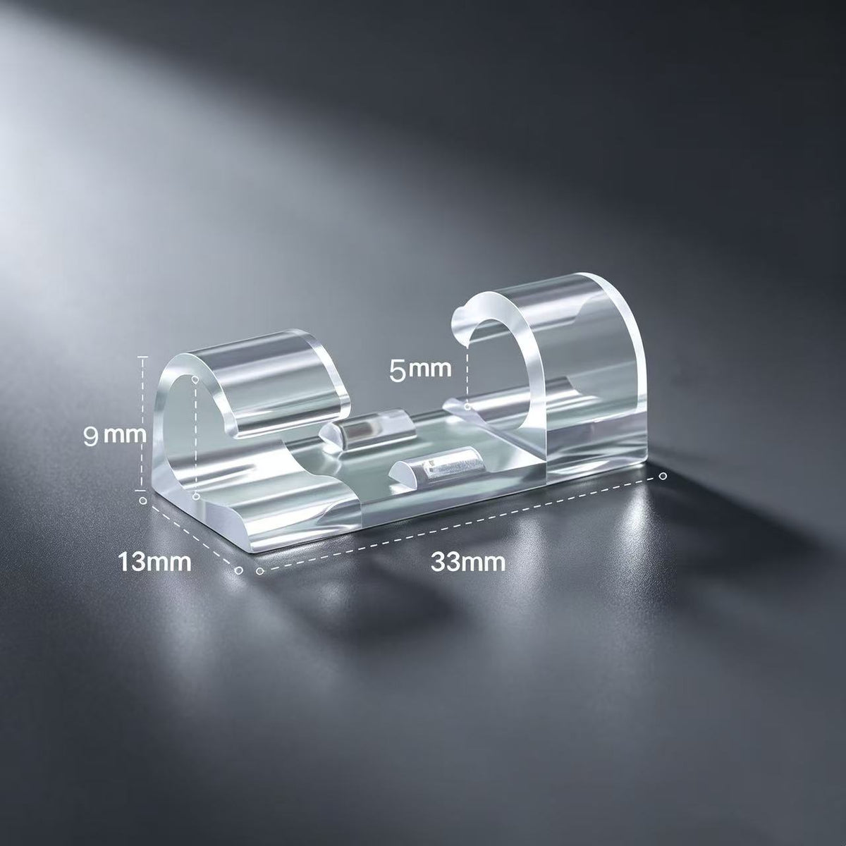 Durable Self-Adhesive ABS Plastic Wire Clamp Cable Organizers(20Pcs)