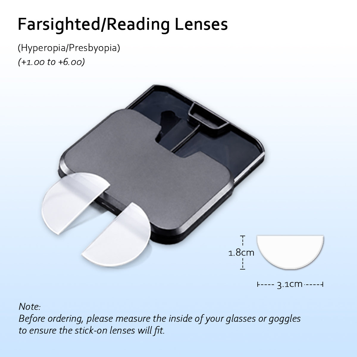 👓 Stick-On Vision Lenses – Reusable No-Glue SPH Inserts for Glasses