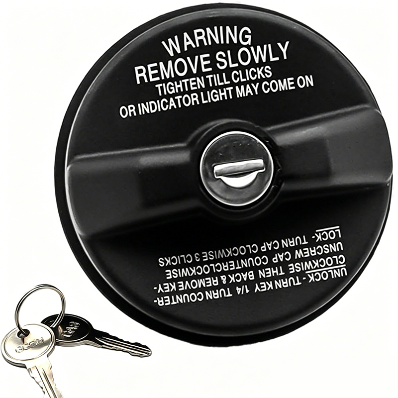 ⛽ Durable Locking Gas Tank Cap with Keys