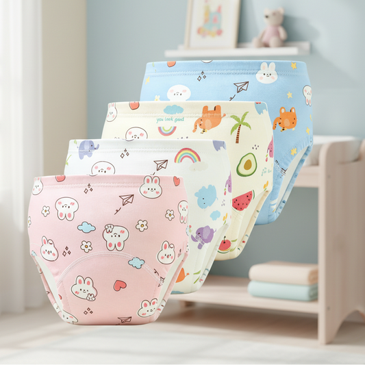 🚽🌱 Toddler Potty Training Pants 100% Cotton Soft Reusable Underwear