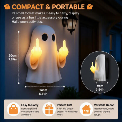 Halloween Ghost Middle Finger Glowing Night Light