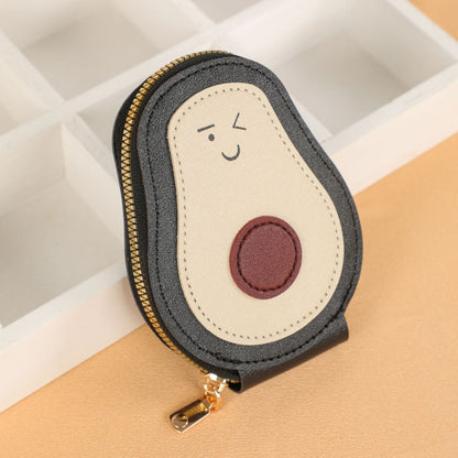 Cute Avocado Accordion Card Holder Wallet
