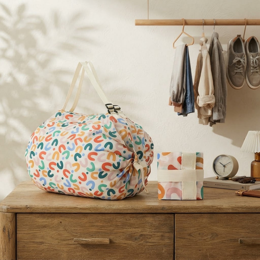 Large-Capacity Foldable Travel Tote