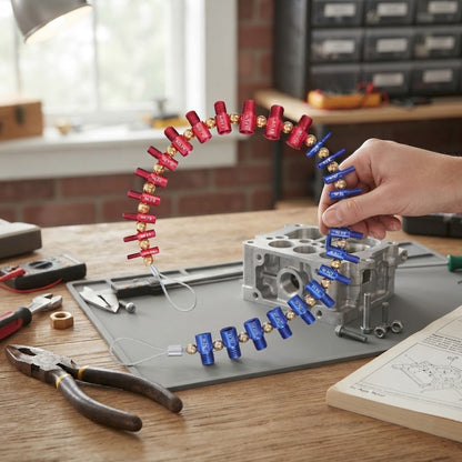 26-Piece Detachable Nut & Bolt Thread Gauge