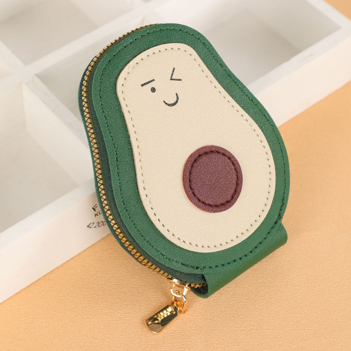 Cute Avocado Accordion Card Holder Wallet