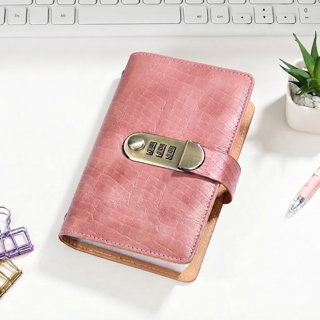 A6 Password-Lock Savings Binder