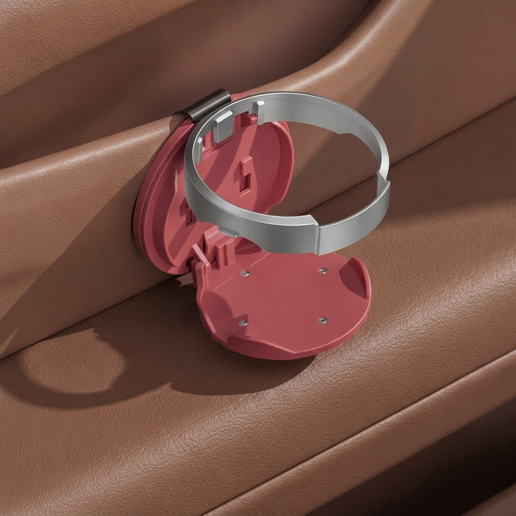 Universal Foldable Car Cup Holder with Hook