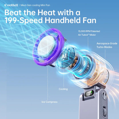 🌬️🔢 Handheld High Speed Refrigeration Fan
