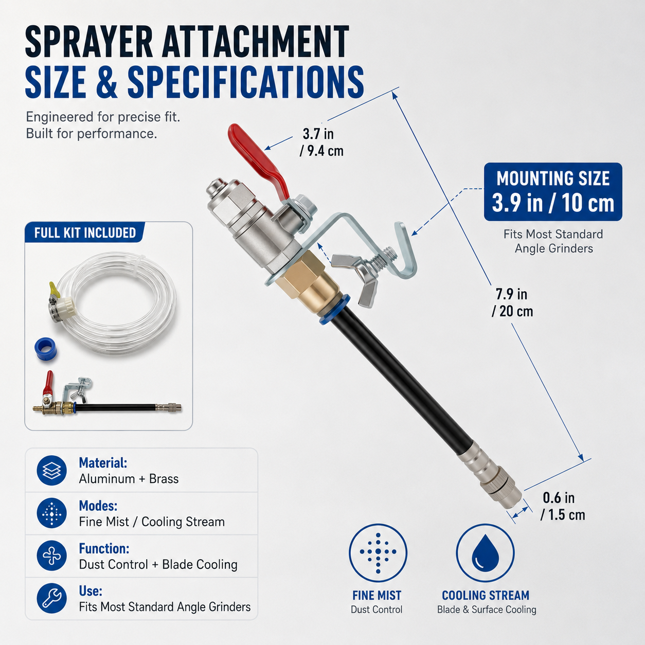 🛠️Angle Grinder Dust Remover Water Sprayer